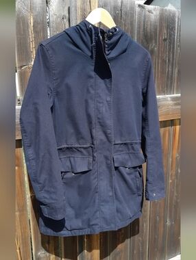 Size Medium Black Canvas Spring Jacket